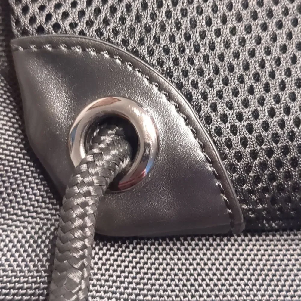 Pennzoil Ashbury Draw String Backpack Front Zip Pocket And Heavy Mesh Cool Back